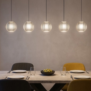 Diamond sp5 ideal lux lampadario per tavolo da pranzo 5 sfere led