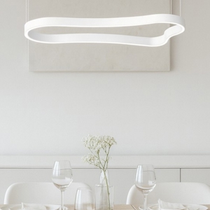 Visualizza i dettagli per Waves-1 sp ideal lux lampadario moderno bianco led 94cm Waves-1 sp ideal lux lampadario moderno bianco led 94cm