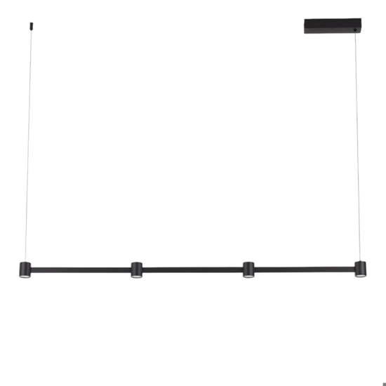 Lampadario led nera per moderna