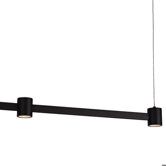 Lampadario led nera per moderna