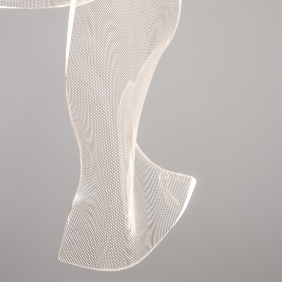 Lampadario elegante vele oro per soggiorno moderno