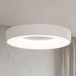 Lampadario moderno bianco cerchio 38cm bianco led 30w 3000k