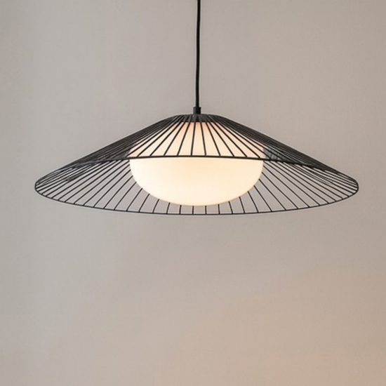 Lampadario nero per sala da pranzo moderna led 21w 3000k