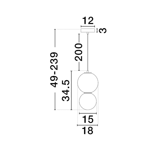 Lampada a sospensione da cucina bordeaux diametro 18cm led 3000k