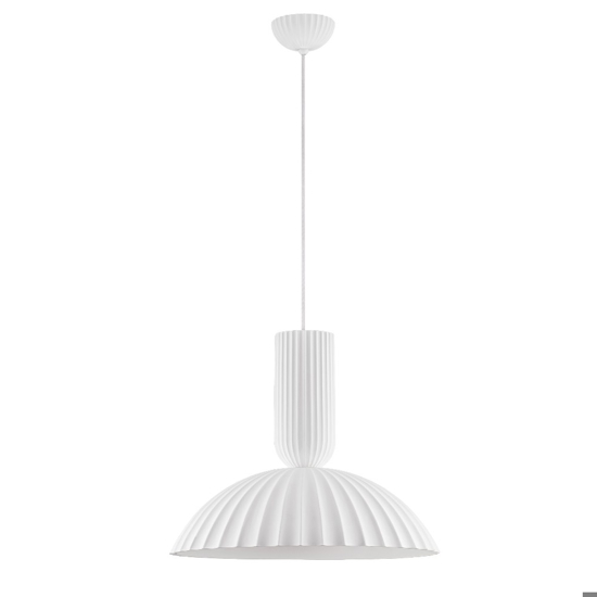 Lampadario per cucina moderna con paralume circolare in gesso