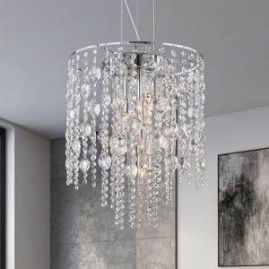 Evasione sp10 ideal lux lampadario di cristallo per salotto contemporaneo