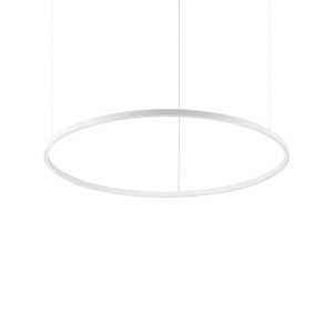 Ideal lux oracle slim bianco sp d090 round led 51w 3000k lampadario particolare