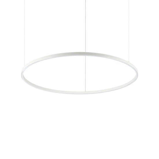 Ideal lux oracle slim bianco sp d090 round led 51w 3000k lampadario particolare