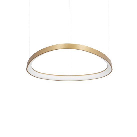 Ideal lux gemini sp d061 ottone lampadario design moderno led 48w 3000k