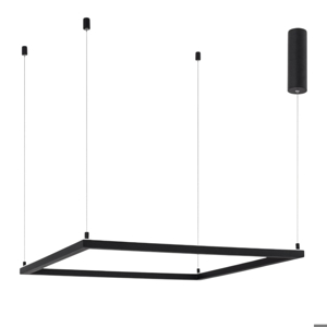 Visualizza i dettagli per Lampadario moderno 75cm dimmerabile quadrato nero led 40w 3000k Lampadario moderno 75cm dimmerabile quadrato nero led 40w 3000k