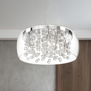 Visualizza i dettagli per Audi80 sp8 ideal lux lampadario moderno per soggiorno vetro trasparente Audi80 sp8 ideal lux lampadario moderno per soggiorno vetro trasparente