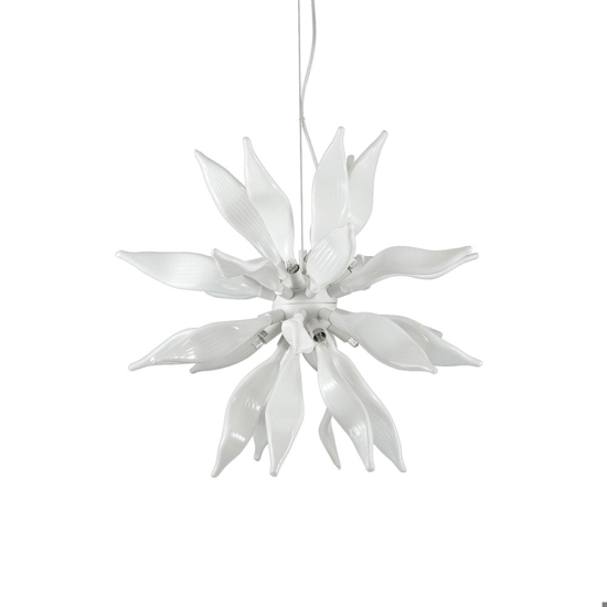 Ideal lux leaves sp8 lampadario per soggiorno design moderno