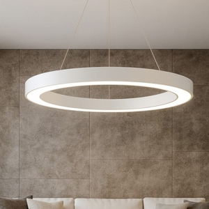 Oracle sp d60  ideal lux lampadario rotondo 33w led 3000k bianco
