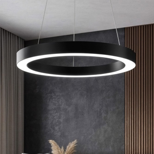 Oracle sp d50 ideal lux lampadario particolare rotondo nero led 3000k 28w