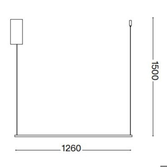 Ideal lux essence sp d126 lampadario led bianco 20w 3000k