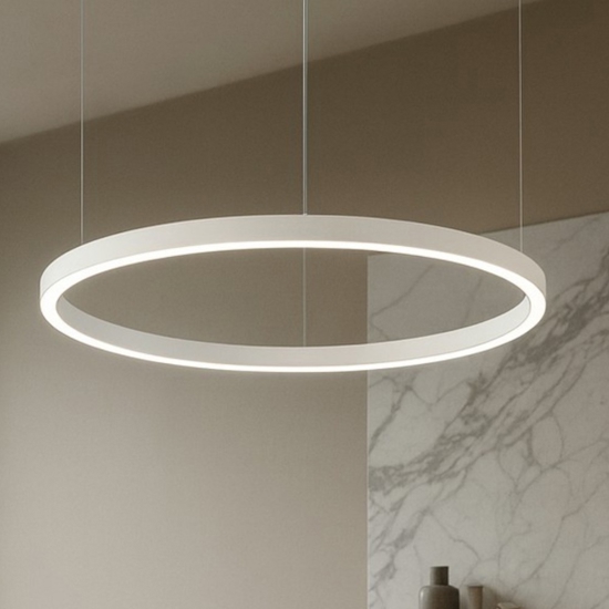 Ideal lux oracle slim sp d050 round lampadario led 29w 3000k dimmerabile dali