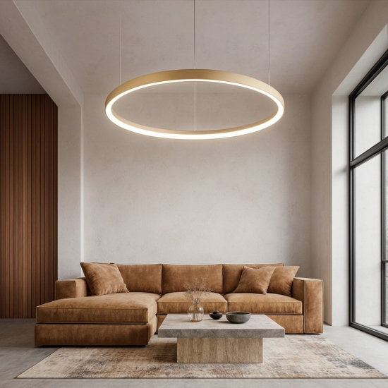 Gemini sp d105 ottone lampadario led 80w 3000k design moderno ideal lux