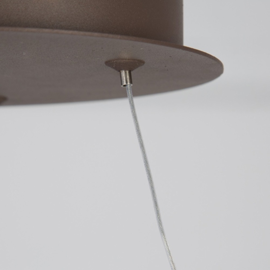 Lampadario design marrone per soggiorno moderno led dimmerabile