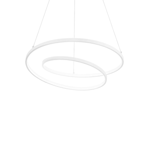 Oz sp d60 bianco ideal lux dali push lampadario dimmerabile moderno led 47w 3000k