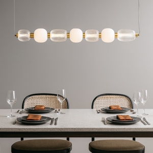 Lampadario oro stile contemporaneo per soggiorno