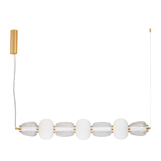 Lampadario oro stile contemporaneo per soggiorno