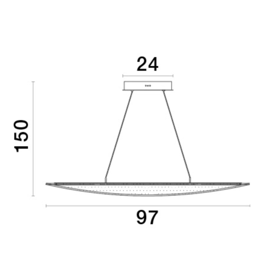 Lampadario vela per soggiorno moderno led 3000k