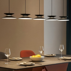 Visualizza i dettagli per Lampadario per illuminare tavolo da soggiorno nero oro moderno Lampadario per illuminare tavolo da soggiorno nero oro moderno