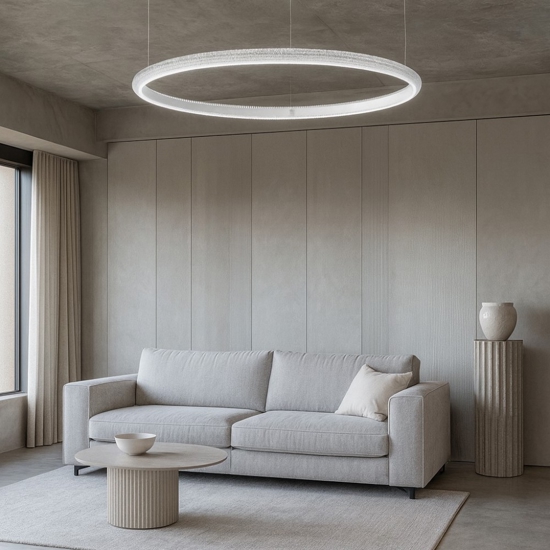 Miracle sp d80 ideal lux lampadario moderno led cristalli