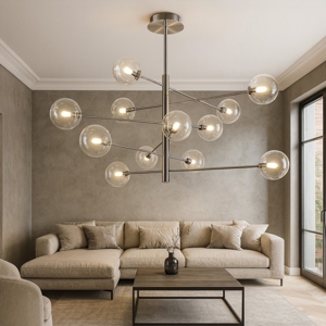 Visualizza i dettagli per Ideal lux equinoxe sp12 lampadario moderno vetro fume sfumato Ideal lux equinoxe sp12 lampadario moderno vetro fume sfumato