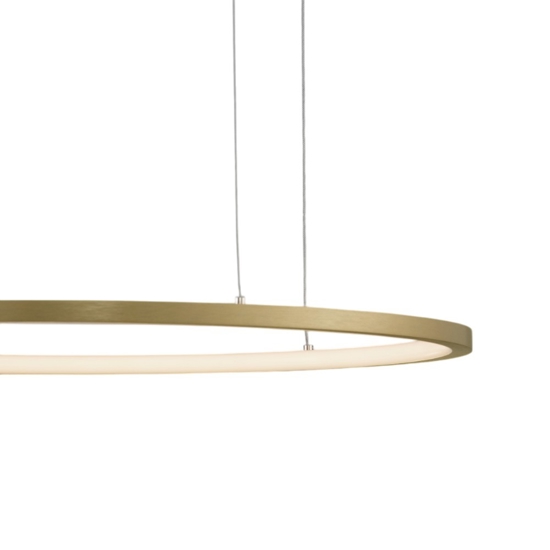 Lampadario cerchio 60cm sottile oro led 37w 3000k