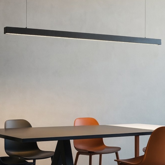 Lampadario spoty nero da incasso per scrivania ufficio