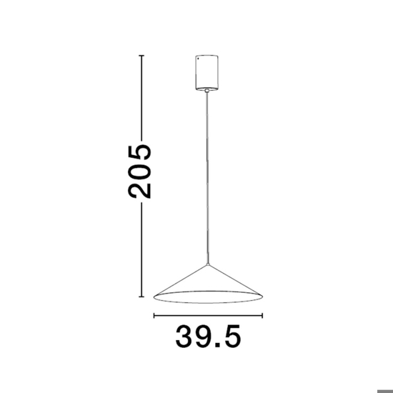 Lampada a sospensione per isola cucina design minimal nera led 3000k