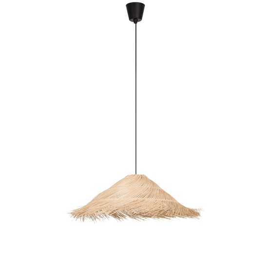 Lampadario da cucina in rattan design rustico