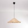 Lampadario in rattan design rustico per tavolo da pranzo e cucina