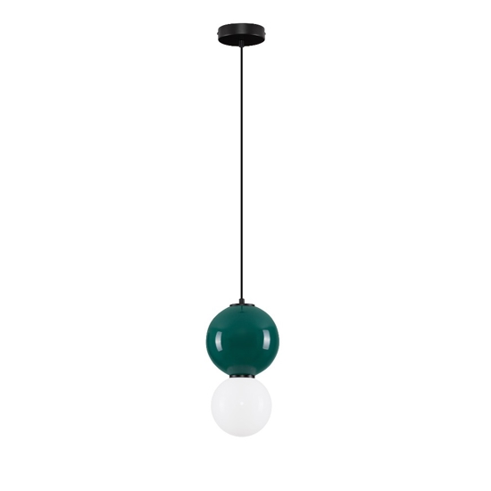 Lampada a sospensione da cucina porcellana verde 18cm led 3000k
