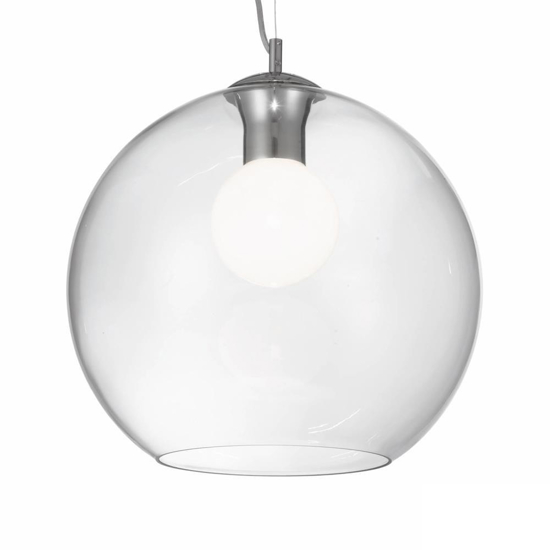 Nemo sp1 d40 ideal lux lampadario sfera in vetro trasparente