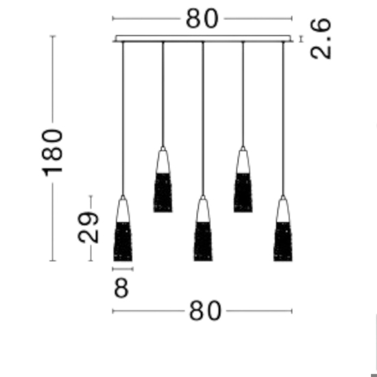 Lampadario oro per sala da pranzo pendenti in vetro