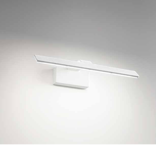 Applique per specchio da bagno 6w 3000k metallo bianco isyluce fp