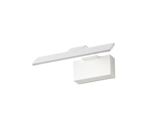 Applique per specchio da bagno 6w 3000k metallo bianco isyluce fp