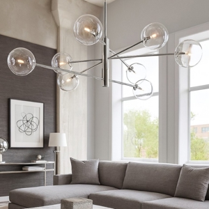 Visualizza i dettagli per Ideal lux equinoxe sp8 lampadario design moderno cromo per soggiorno Ideal lux equinoxe sp8 lampadario design moderno cromo per soggiorno
