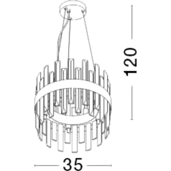 Lampadario di cristallo oro per salotto contemporaneo