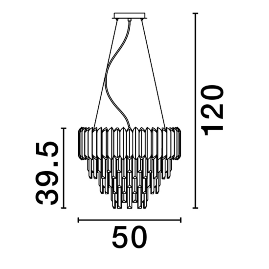 Lampadario di cristallo oro per salotto