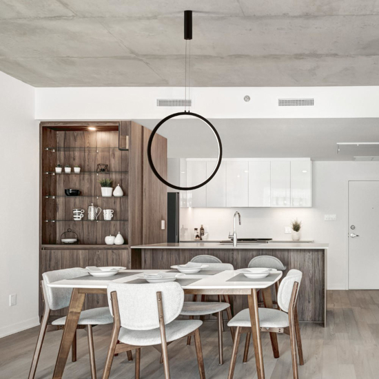 Lampadario rotonda cerchio nero 60cm led 36w 3000k