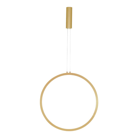 Lampadario cerchio 60cm dorato led 36w 3000k