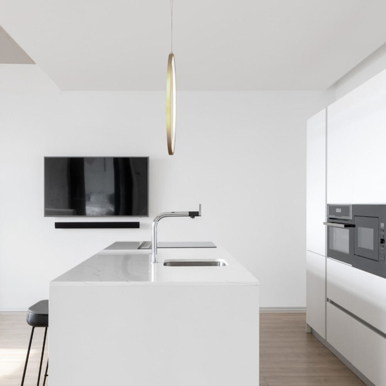 Lampadario cerchio 60cm dorato led 36w 3000k