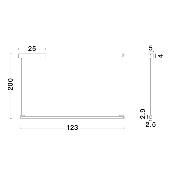 Lampadario barra led marrone chiaro per tavolo Lampadario barra led marrone chiaro per tavolo