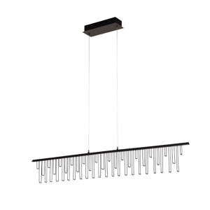 Lampadario nero stelle cadenti led per soggiorno