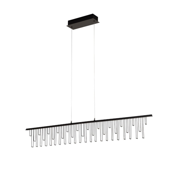 Lampadario nero stelle cadenti led per soggiorno