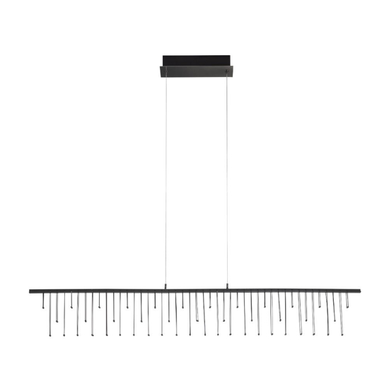 Lampadario nero stelle cadenti led per soggiorno