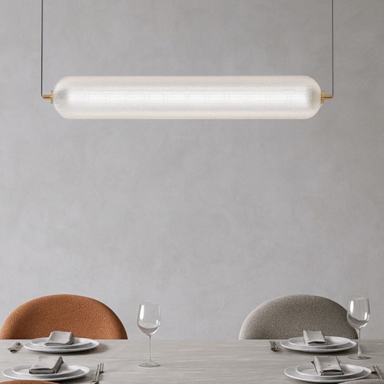 Lampadario led oro per salone